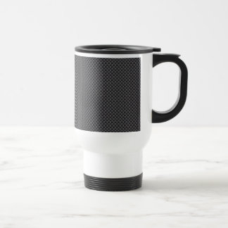Black and Grey Carbon Fibre Polymer Travel Mug