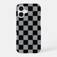 Black and Grey Chequered Print