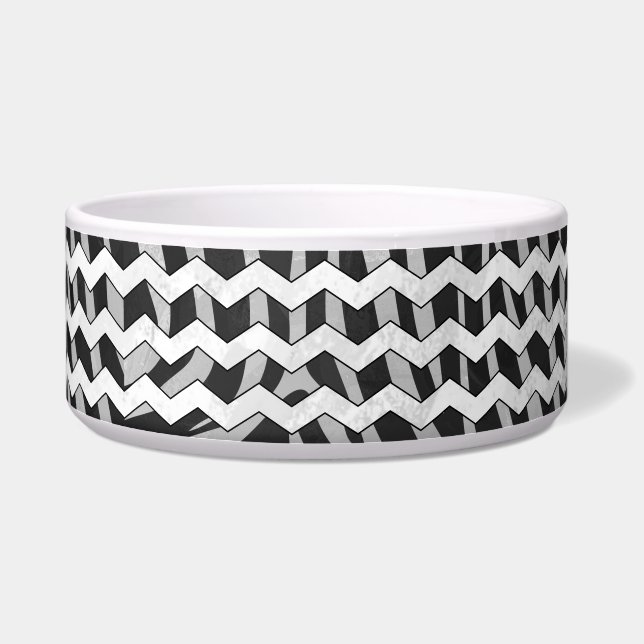Black and Grey Chevron Zebra pattern (Right)