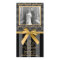 Black And Grey Damask Golden Anniversary Card