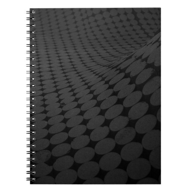 Black and grey dotted surface notebook (Front)