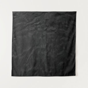 Black and grey floral textile tapestry