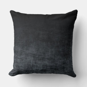 Black and Grey Grunge Ombre Texture Cushion