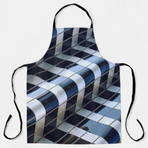Black and grey high-rise building apron