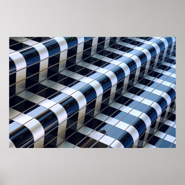 Black and grey high-rise building poster (Front)