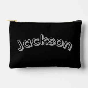 Black And Grey Jackson Name, Accessory Pouch