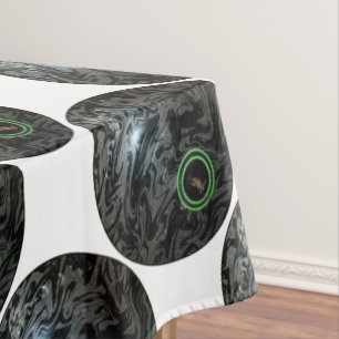 Black And Grey Lawn Bowl, Table Cloth