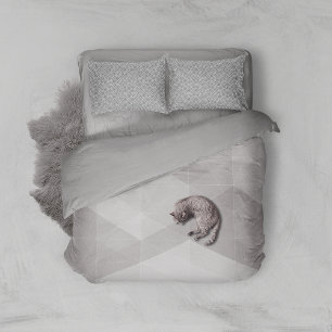 Black and Grey Modern Geometric Wavy Curved Lines Pillowcase