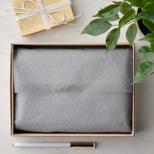 Black and Grey Modern Geometric Wavy Curved Lines Tissue Paper