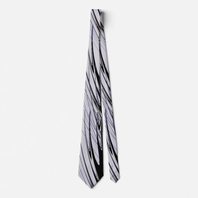 Black and Grey Modern Splash Tie (Front)