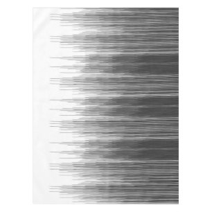 Black and Grey Paint Drips on White Tablecloth