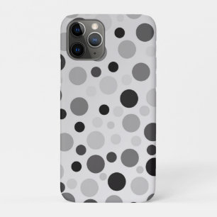 Black And Grey Polka Dots,  iPhone 11 Pro Case