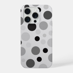 Black And Grey Polka Dots,  iPhone 15 Pro Case