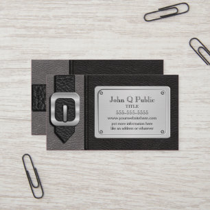 Black and Grey Saddlebag Business Card