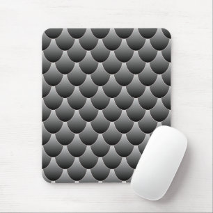 Black and Grey Scales Mouse Pad