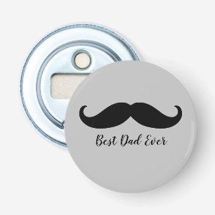 Black and Grey Silver Moustache Bottle Opener