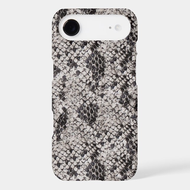 Black and Grey Snake Skin Case-Mate iPhone Case (Back)