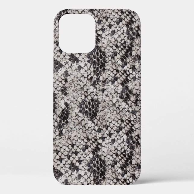 Black and Grey Snake Skin Design Case-Mate iPhone  Case (Back)