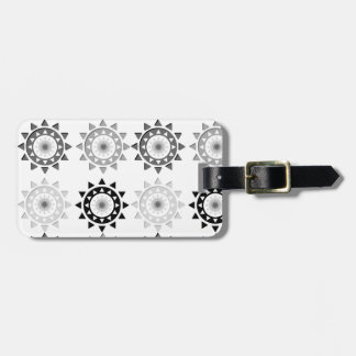 Black and Grey Suns Luggage Tag