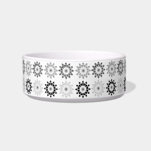 Black and Grey Suns Pet Bowl