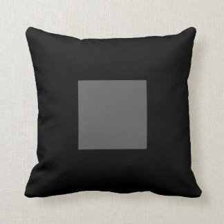 Black and Grey Thick Border Pillow