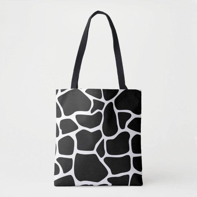 Black and grey tote bag (Front)