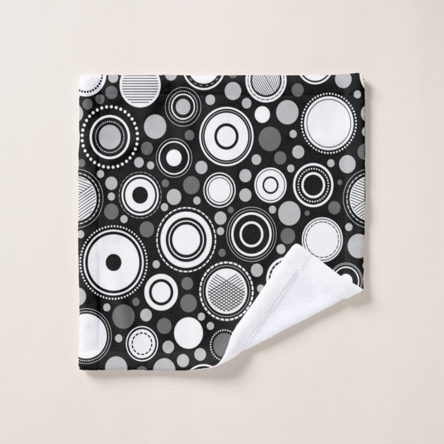 Black and Grey  Wash Cloth (Wash Cloth)