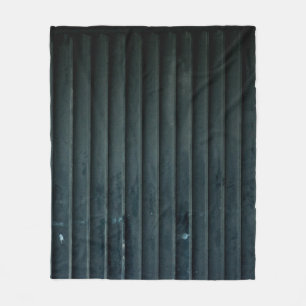 Black and grey wooden door fleece blanket