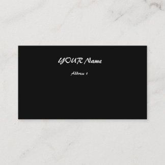 Black and Leopard print front Business Card