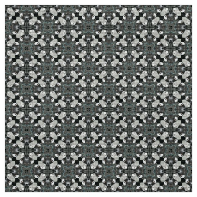 Black and Light Grey pattern Upholstery Fabric (Swatch)