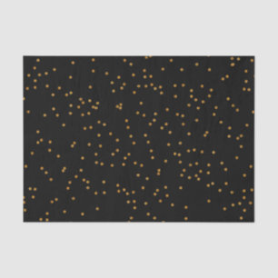 Black and Metallic Gold Splatter Tissue Paper