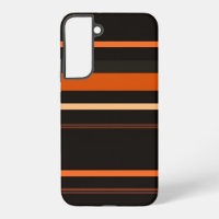 Black and Orange Bold Stripe Pattern