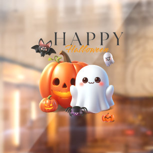 Black and Orange Cute Happy Halloween