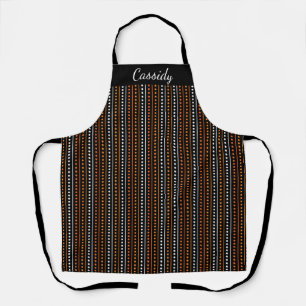 Black and Orange Personalized Apron