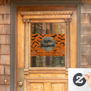 Black and Orange Spooky Typography Happy Halloween