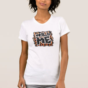 Black and Orange Wild Me Zebra T-Shirt