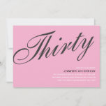 Black and Pink 30th Birthday Invitations<br><div class="desc">_x000D_


 _x000D_


 _x000D_


_x000D_


 _x000D_</div>