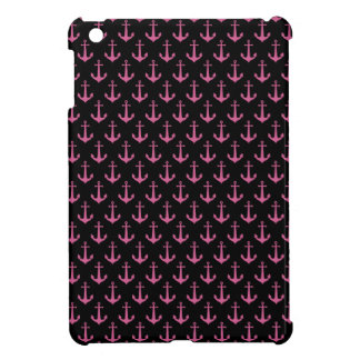 Black And Pink Anchor iPad Mini Case