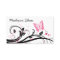 black and pink butterfly business card