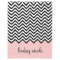 Black and Pink Chevron Custom Monogram