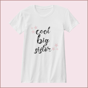 Black and Pink Cool Big Sister T-Shirt