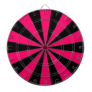 Black and Pink Dartboard