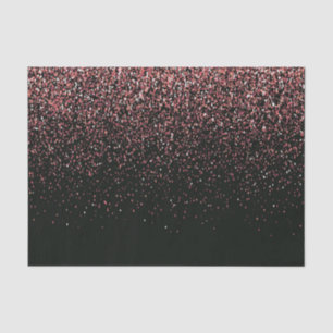 Black and Pink Glitter Tissue Paper