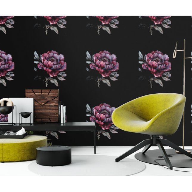 Black and Pink Gothic Flowers Wallpaper (Creator Uploaded)