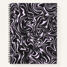 Black and Pink Marble Abstract Pattern 