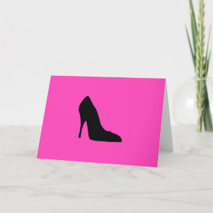 Black and Pink Pumps Card