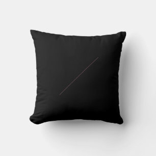 black and pink retro floral cushion
