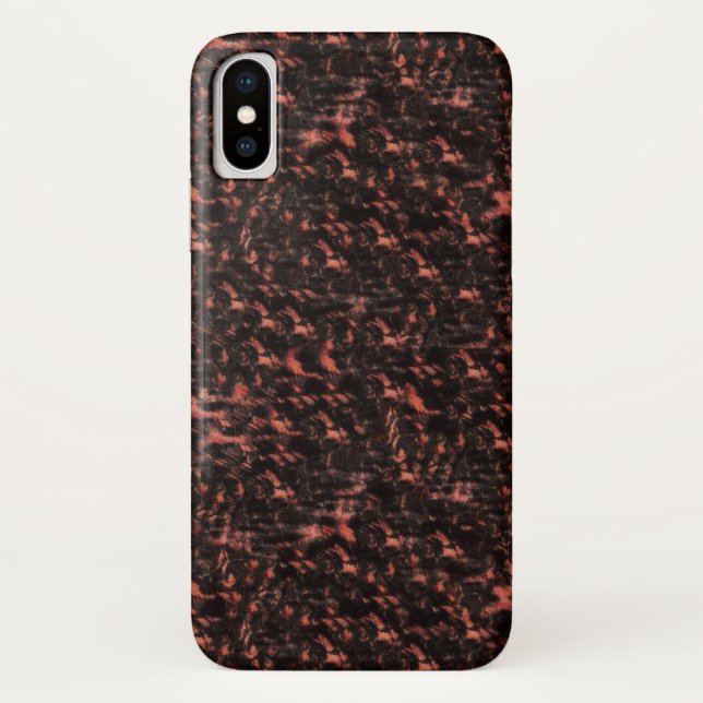 Black and Pink Snakeskin Pattern Case-Mate iPhone Case (Back)