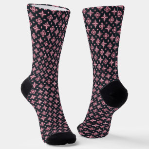 Black and Pink Socks