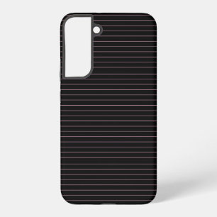 black and pink striped  samsung galaxy case
